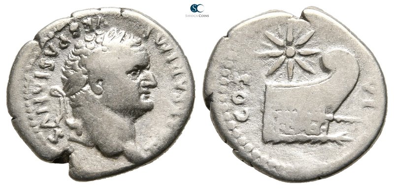 Titus, as Caesar AD 76-78. Rome
Denarius AR

19 mm., 3,25 g.



very fine