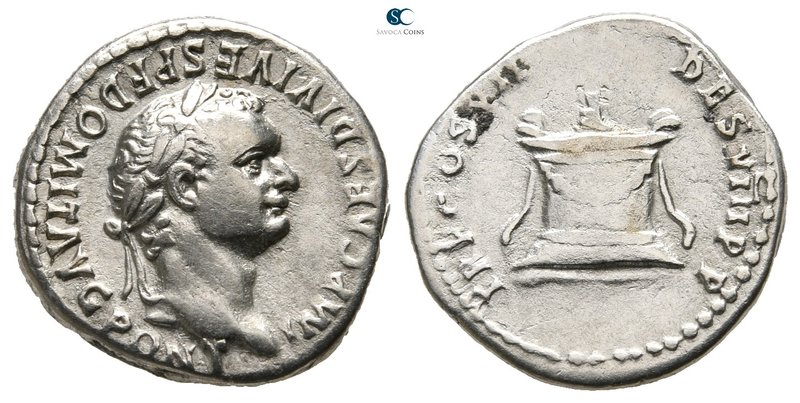 Domitian AD 81-96. Rome
Denarius AR

19 mm., 3,25 g.



very fine