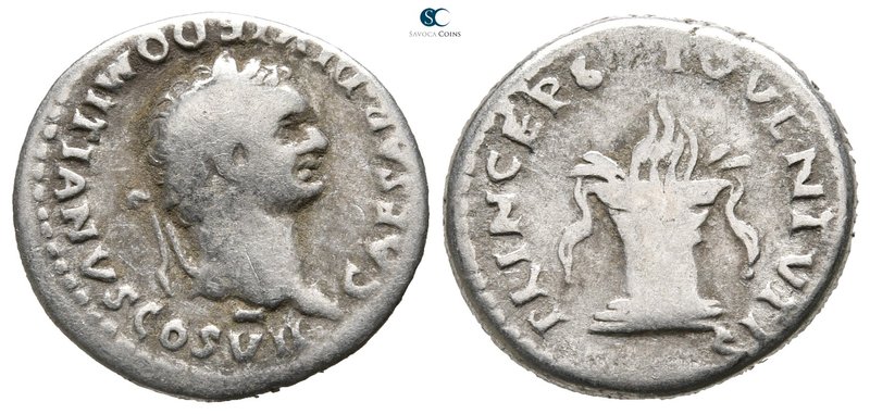 Domitian AD 81-96. Rome
Denarius AR

19 mm., 3,00 g.



very fine