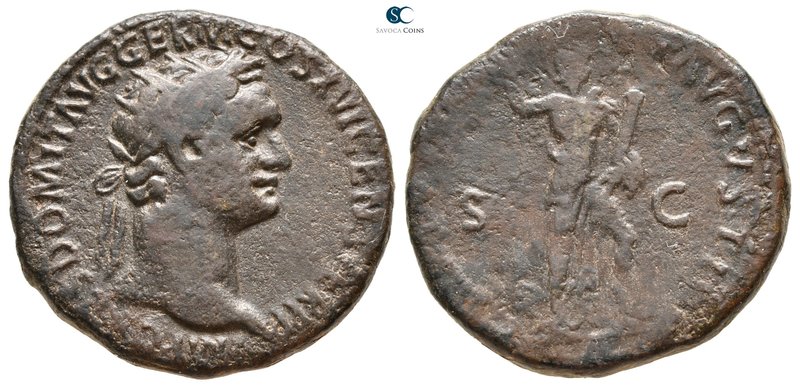Domitian AD 81-96. Rome
As Æ

28 mm., 13,54 g.



nearly very fine