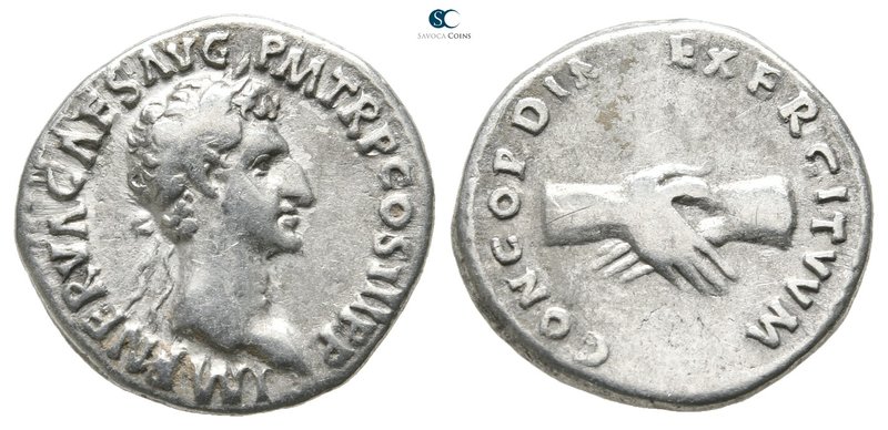 Nerva AD 96-98. Rome
Denarius AR

19 mm., 3,12 g.



very fine
