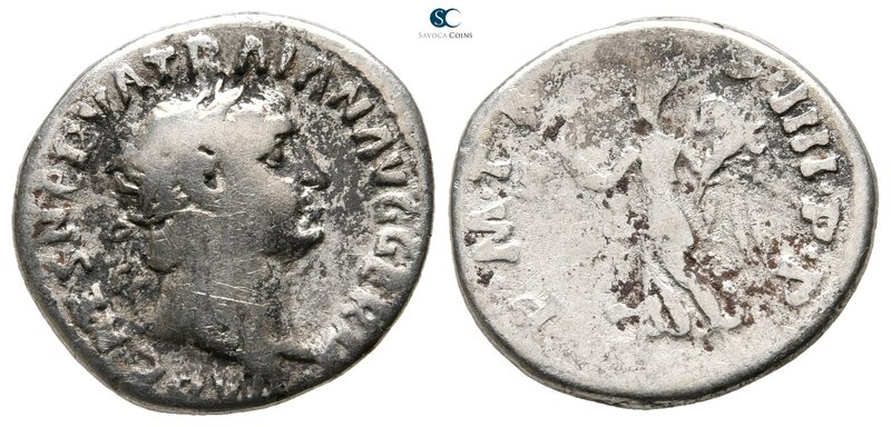 Trajan AD 98-117. Rome
Denarius AR

19 mm., 2,85 g.



fine