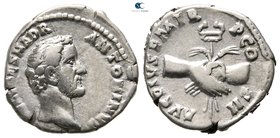 Antoninus Pius AD 138-161. Rome. Denarius AR