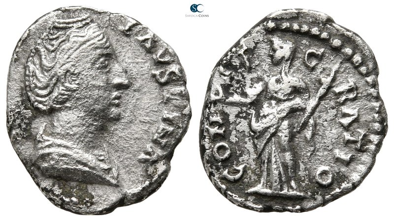 Diva Faustina I AD 140-141. Rome
Denarius AR

18 mm., 2,68 g.



very fin...