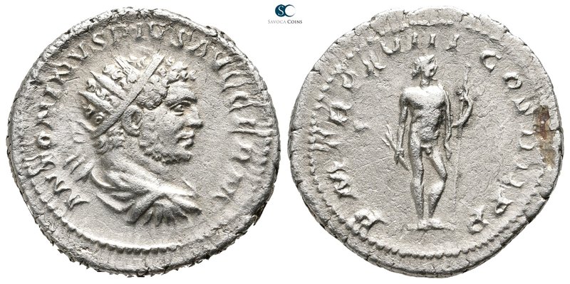 Caracalla AD 198-217. Rome
Antoninianus AR

23 mm., 4,65 g.



very fine