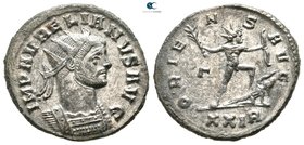 Aurelian AD 270-275. Rome. Antoninianus Æ silvered
