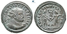 Constantius I Chlorus AD 305-306. Heraclea. Radiatus Æ