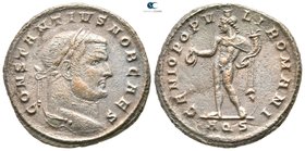 Constantius Gallus, as Caesar AD 350-355. Aquileia. Follis Æ