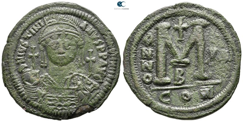 Justinian I AD 527-565. Constantinople
Follis Æ

41 mm., 21,85 g.



very...