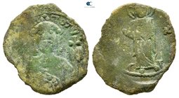 John II Comnenus AD 1118-1143. Thessalonica. Half Tetarteron AE