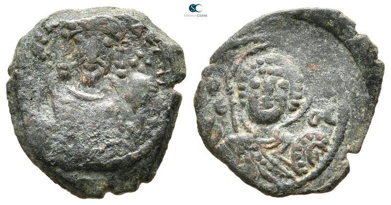 Manuel I Comnenus AD 1143-1180. Thessalonica
Tetarteron Æ

16 mm., 1,62 g.
...