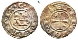 Enrico VI and Costanza AD 1194-1196. Messina or Brindisi. Mezzo Denaro BI