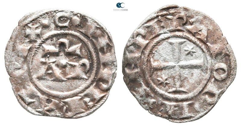 Henry VI and Constance AD 1194-1197. Messina or Brindisi
Mezzo Denaro BI

18 ...