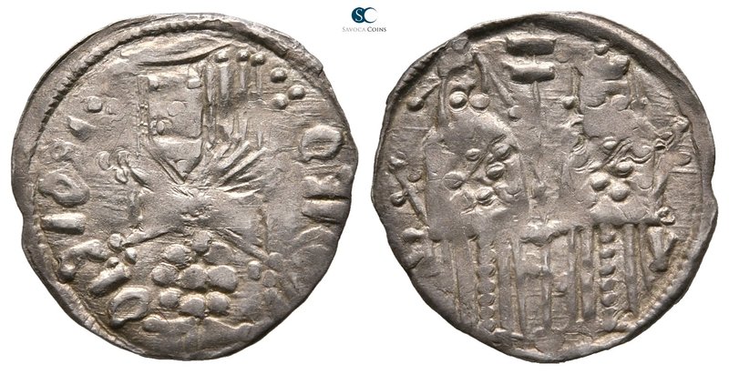 Stefan Uroš IV Dušan AD 1345-1355. Uncertain mint
Dinero AR

17 mm., 0,69 g....