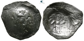 AD 1400-1450. Second empire. Trachy AE