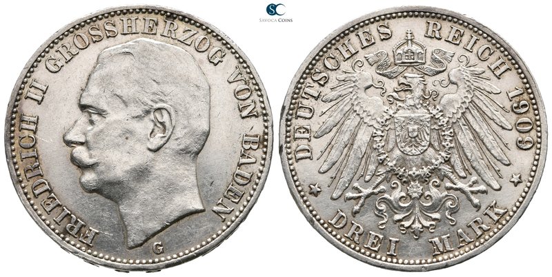Germany. Baden. Friedrich II AD 1760-1785.
3 Mark 1909

34 mm., 16,71 g.

...