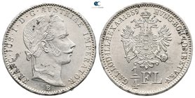 Austria. Franz Josef I AD 1848-1919. 1/4 Gulden 1859