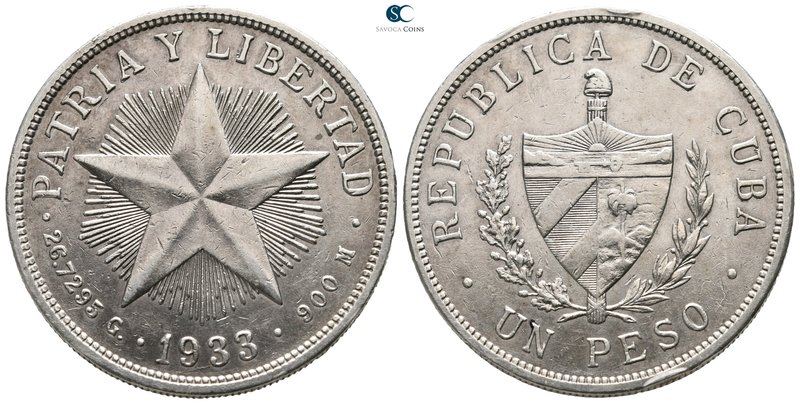Cuba. AD 1933.
1 Peso

39 mm., 26,70 g.



very fine