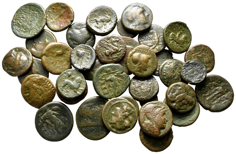 Lot of ca. 36 greek bronze coins / SOLD AS SEEN, NO RETURN!

very fine