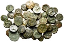 Lot of ca. 45 greek bronze coins / SOLD AS SEEN, NO RETURN!very fine