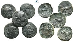 Lot of ca. 5 greek bronze coins / SOLD AS SEEN, NO RETURN!very fine