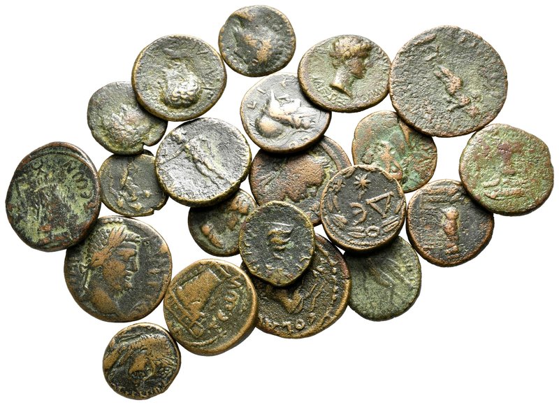 Lot of ca. 20 roman provincial bronze coins / SOLD AS SEEN, NO RETURN!

nearly...