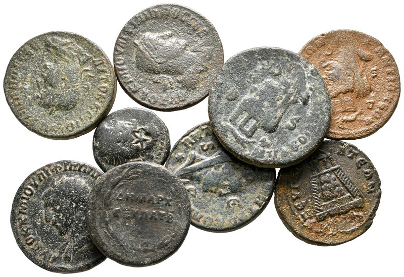 Lot of ca. 9 roman provincial bronze coins / SOLD AS SEEN, NO RETURN!

very fi...