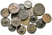 Lot of ca. 17 roman provincial bronze coins / SOLD AS SEEN, NO RETURN!very fine
