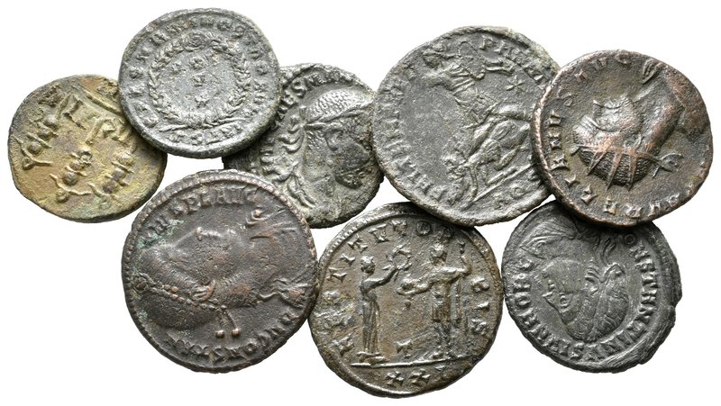 Lot of ca. 8 roman bronze coins / SOLD AS SEEN, NO RETURN!

very fine