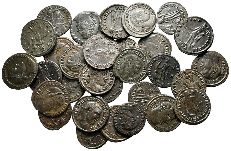 Lot of ca. 30 roman bronze coins / SOLD AS SEEN, NO RETURN! 

very fine