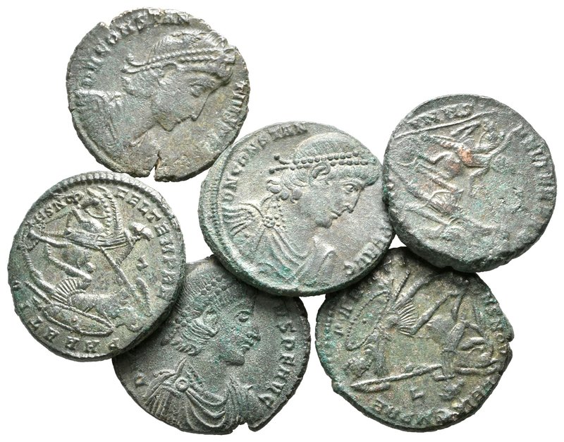 Lot of ca. 6 roman bronze coins / SOLD AS SEEN, NO RETURN!

very fine