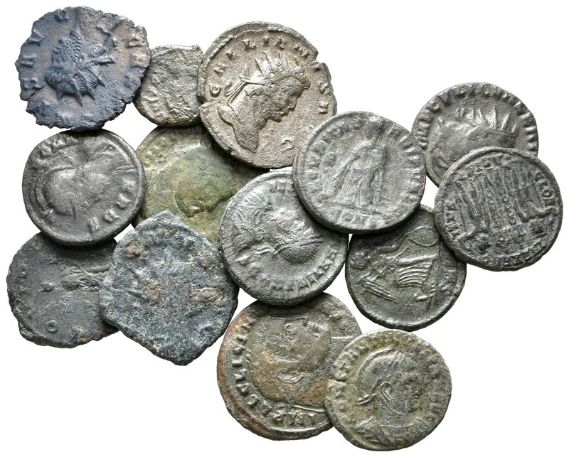 Lot of ca. 14 roman bronze coins / SOLD AS SEEN, NO RETURN!

very fine