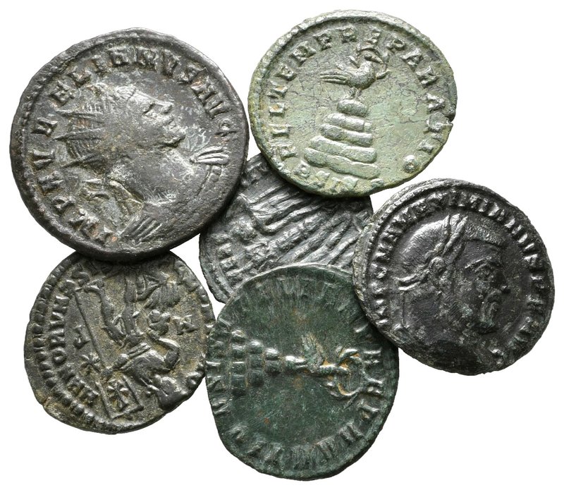 Lot of ca. 6 roman bronze coins / SOLD AS SEEN, NO RETURN!

very fine