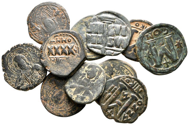 Lot of ca. 11 byzantine bronze coins / SOLD AS SEEN, NO RETURN!

very fine