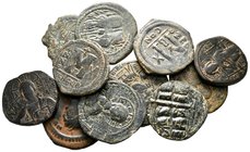 Lot of ca. 11 byzantine bronze coins / SOLD AS SEEN, NO RETURN!very fine