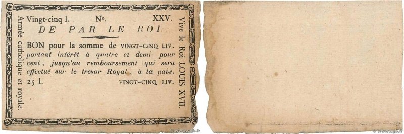 Country : FRANCE 
Face Value : 25 Livres Faux 
Date : (1793) 
Period/Province...