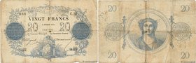 Country : FRANCE 
Face Value : 20 Francs type 1871 
Date : 08 février 1871 
Period/Province/Bank : Banque de France, XIXe siècle 
Catalogue refere...