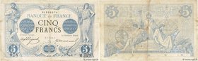 Country : FRANCE 
Face Value : 5 Francs NOIR 
Date : 08 mai 1873 
Period/Province/Bank : Banque de France, XXe siècle 
Catalogue reference : F.01....