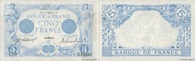 Country : FRANCE 
Face Value : 5 Francs BLEU 
Date : 22 août 1916 
Period/Province/Bank : Banque de France, XXe siècle 
Catalogue reference : F.02...