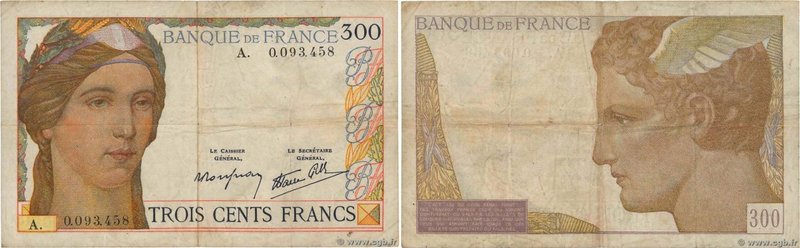 Country : FRANCE 
Face Value : 300 Francs Petit numéro 
Date : (06 octobre 193...