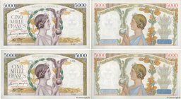 Country : FRANCE 
Face Value : 5000 Francs VICTOIRE Impression à plat Consécutifs 
Date : 04 décembre 1941 
Period/Province/Bank : Banque de France...