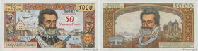 Country : FRANCE 
Face Value : 50 NF sur 5000 Francs HENRI IV 
Date : 05 mars 1959 
Period/Province/Bank : Banque de France, XXe siècle 
Catalogue...