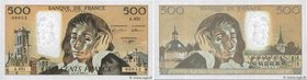 Country : FRANCE 
Face Value : 500 Francs PASCAL Petit numéro 
Date : 03 octobre 1991 
Period/Province/Bank : Banque de France, XXe siècle 
Catalo...