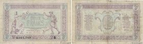 Country : FRANCE 
Face Value : 2 Francs TRÉSORERIE AUX ARMÉES Petit numéro 
Date : 1917 
Period/Province/Bank : Trésor 
Catalogue reference : VF.0...