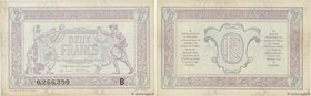 Country : FRANCE 
Face Value : 2 Francs TRÉSORERIE AUX ARMÉES 
Date : 1919 
Period/Province/Bank : Trésor 
Catalogue reference : VF.05.02 
Additi...