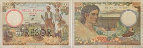 Country : FRANCE 
Face Value : 1000 Francs ALGÉRIE 
Date : 1943 
Period/Province/Bank : Trésor 
Catalogue reference : VF.10.01 
Additional refere...