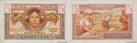 Country : FRANCE 
Face Value : 5 Francs TRÉSOR FRANÇAIS Petit numéro 
Date : 1947 
Period/Province/Bank : Trésor 
Catalogue reference : VF.29.01 ...