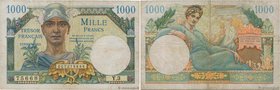 Country : FRANCE 
Face Value : 1000 Francs TRÉSOR FRANÇAIS 
Date : 1947 
Period/Province/Bank : Trésor 
Catalogue reference : VF.33.03 
Additiona...