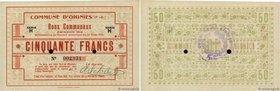 Country : FRANCE regionalism and miscellaneous 
Face Value : 50 Francs 
Date : 30 août 1914 
Period/Province/Bank : Nécessités Communes et Villes 1...