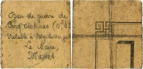 Country : FRANCE regionalism and miscellaneous 
Face Value : 5 Centimes 
Date : 1914-1918 
Period/Province/Bank : Nécessités Communes et Villes 191...